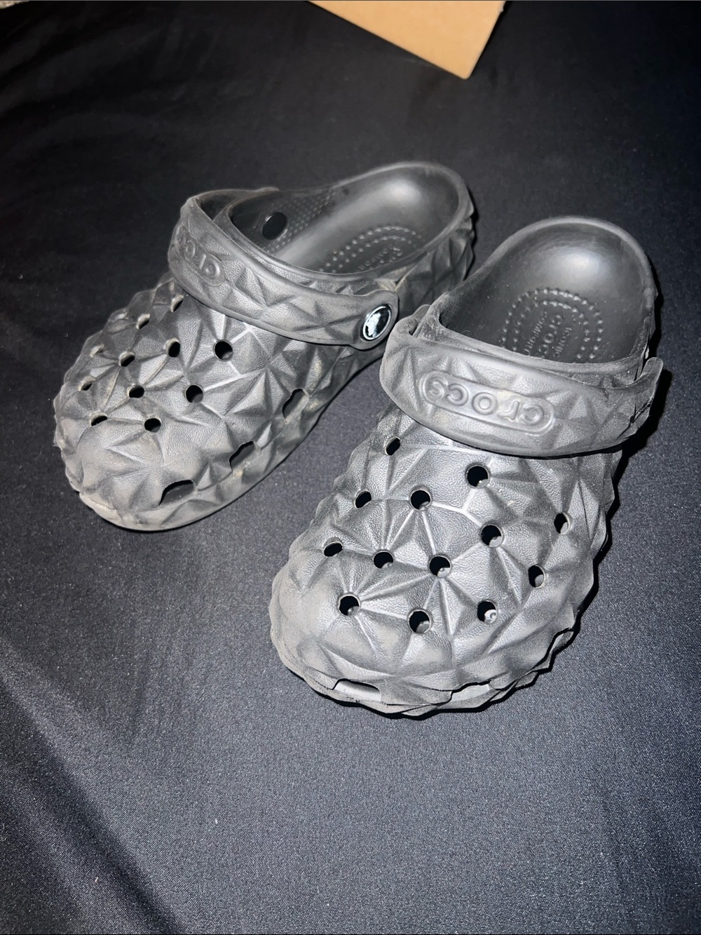 CROCS Kids' Textured Clog in Black